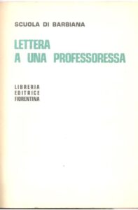 Copertina del libro "Lettera ad una professoressa"