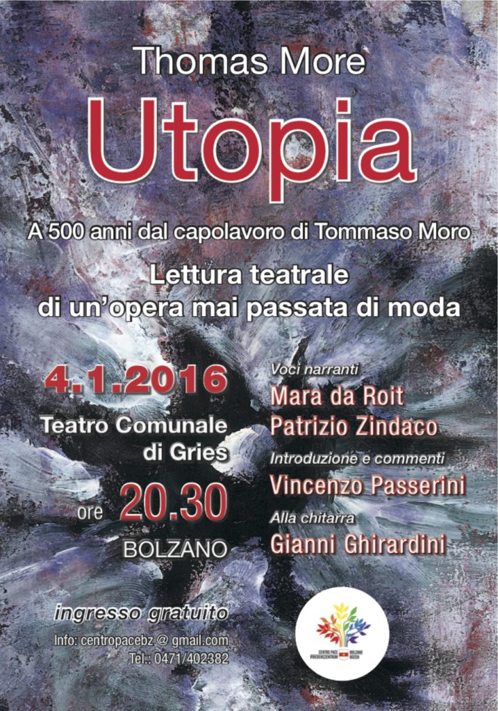 Locandina serata a Bolzano